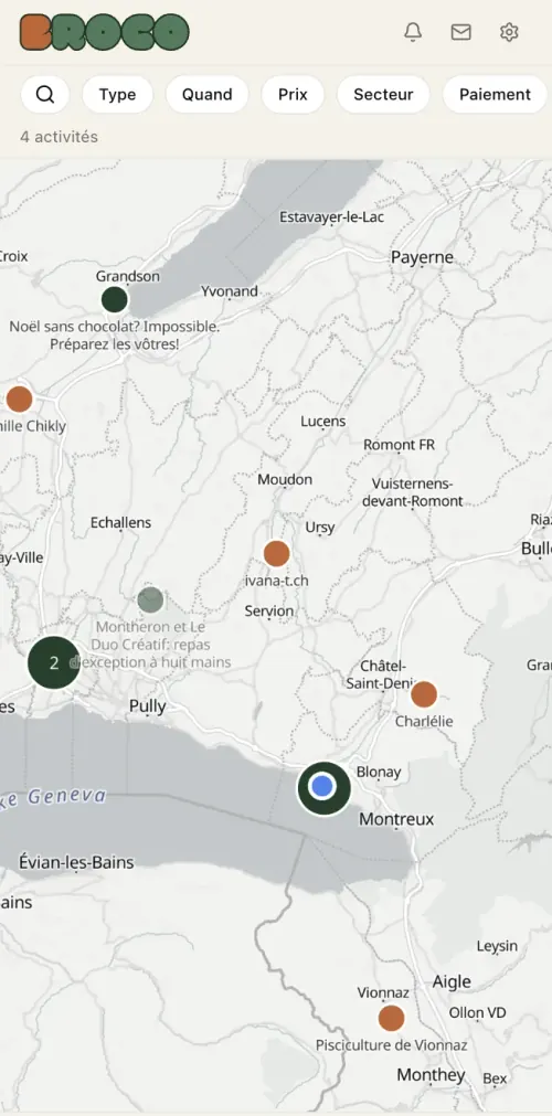 La carte du terroir sur BROCO